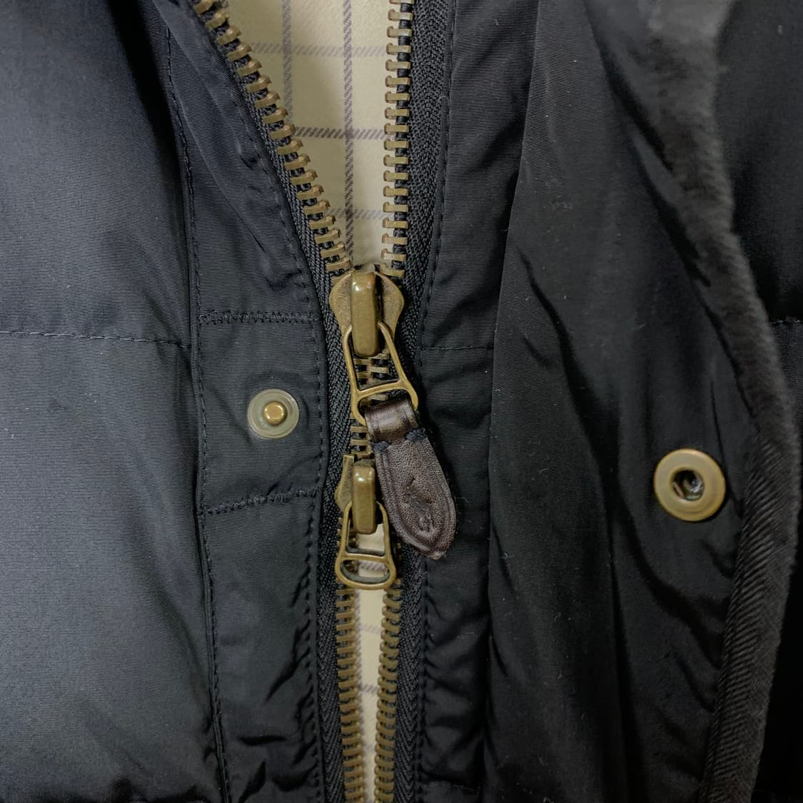 폴로 랄프로렌 코듀로이 카라 블랙 패딩 상품이미지4