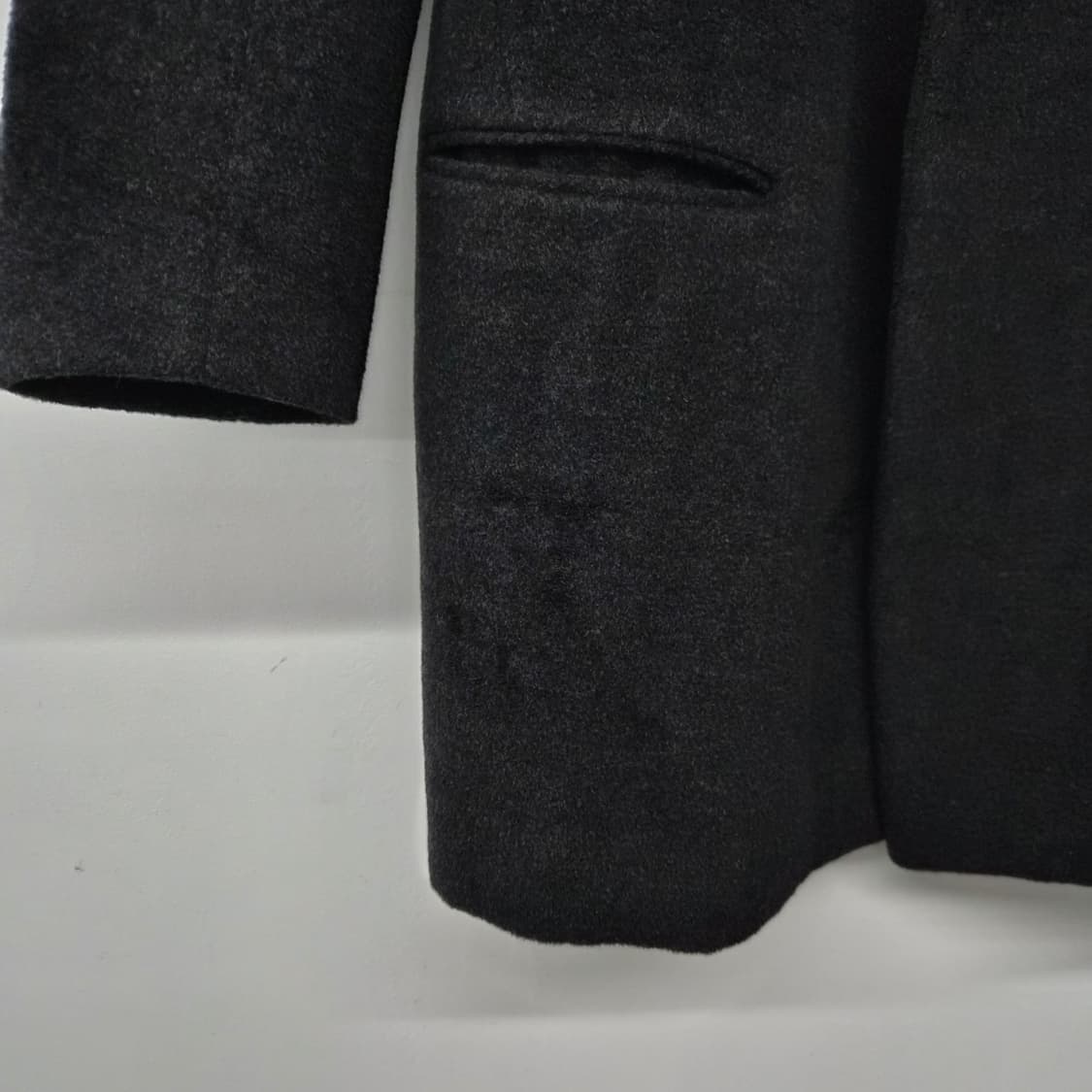  캐시미어 100% 기본 블랙 코트 여자 S 상품이미지3