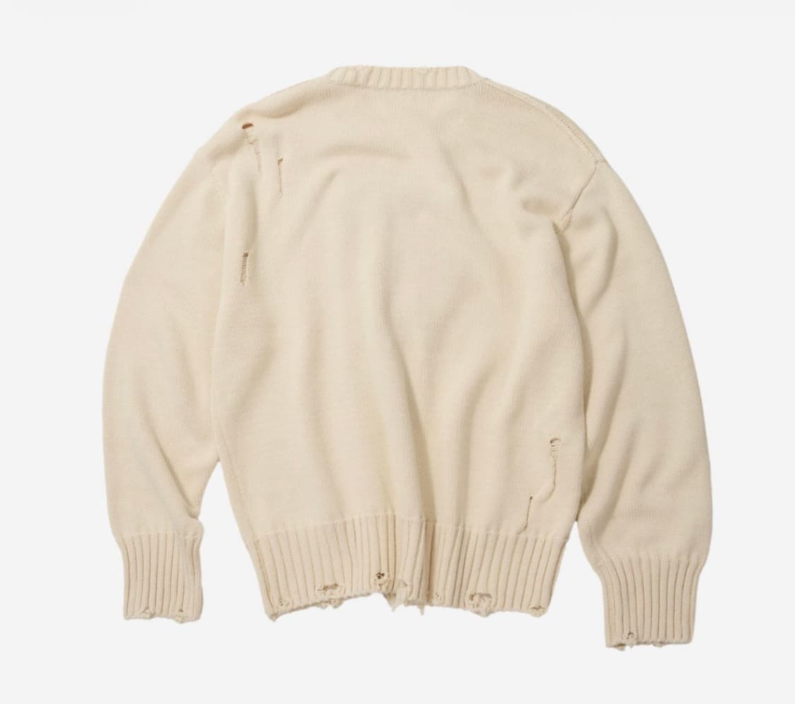 이티씨이 스컬 코튼 니트 아이보리 상품이미지2