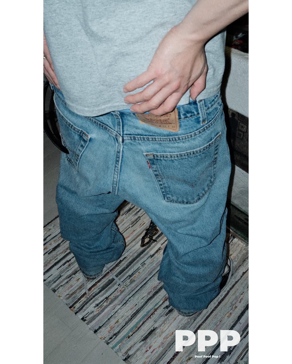 90's 미제 리바이스 565 루즈 핏 와이드 레그 32x32 상품이미지2