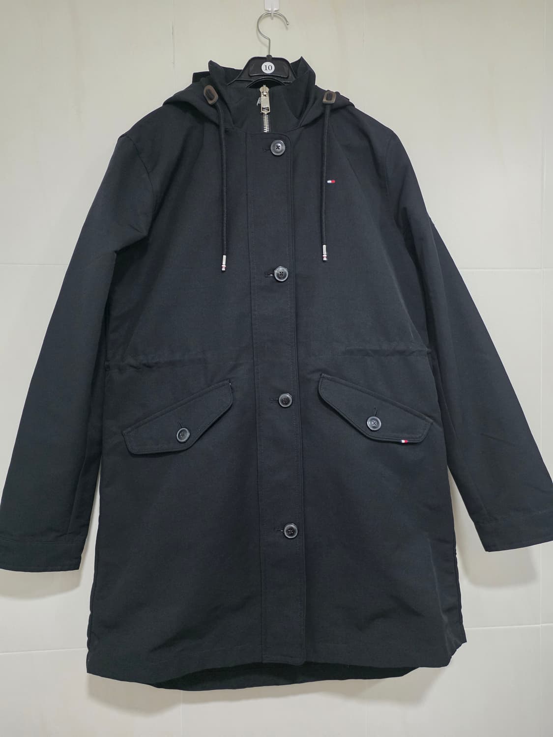 타미힐피거 블랙 후드 야상 코트 상품이미지3