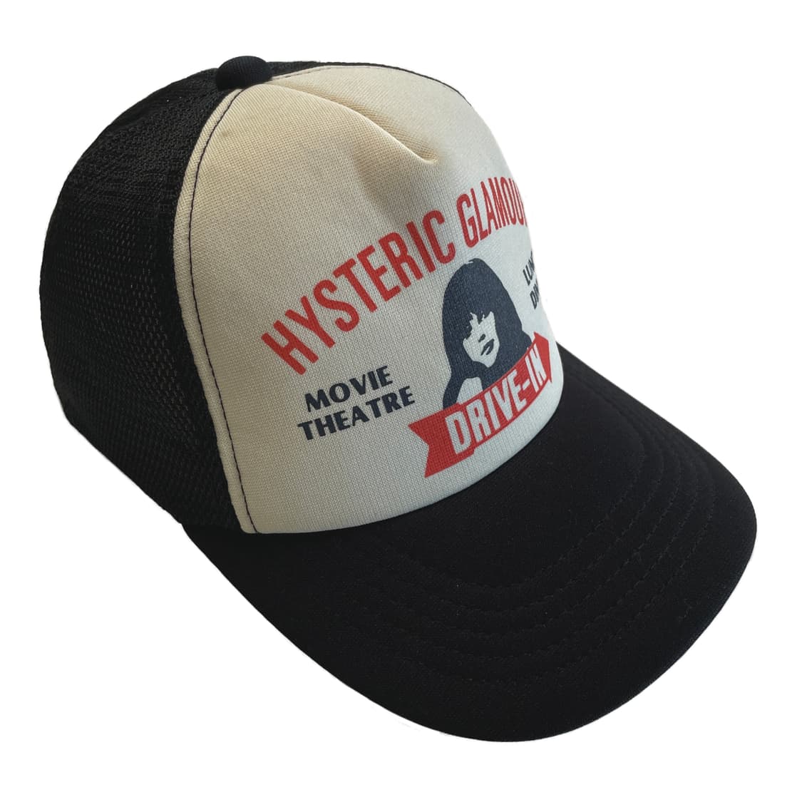 히스테릭글래머 드라이브인 메쉬캡 블랙/화이트 상품이미지1