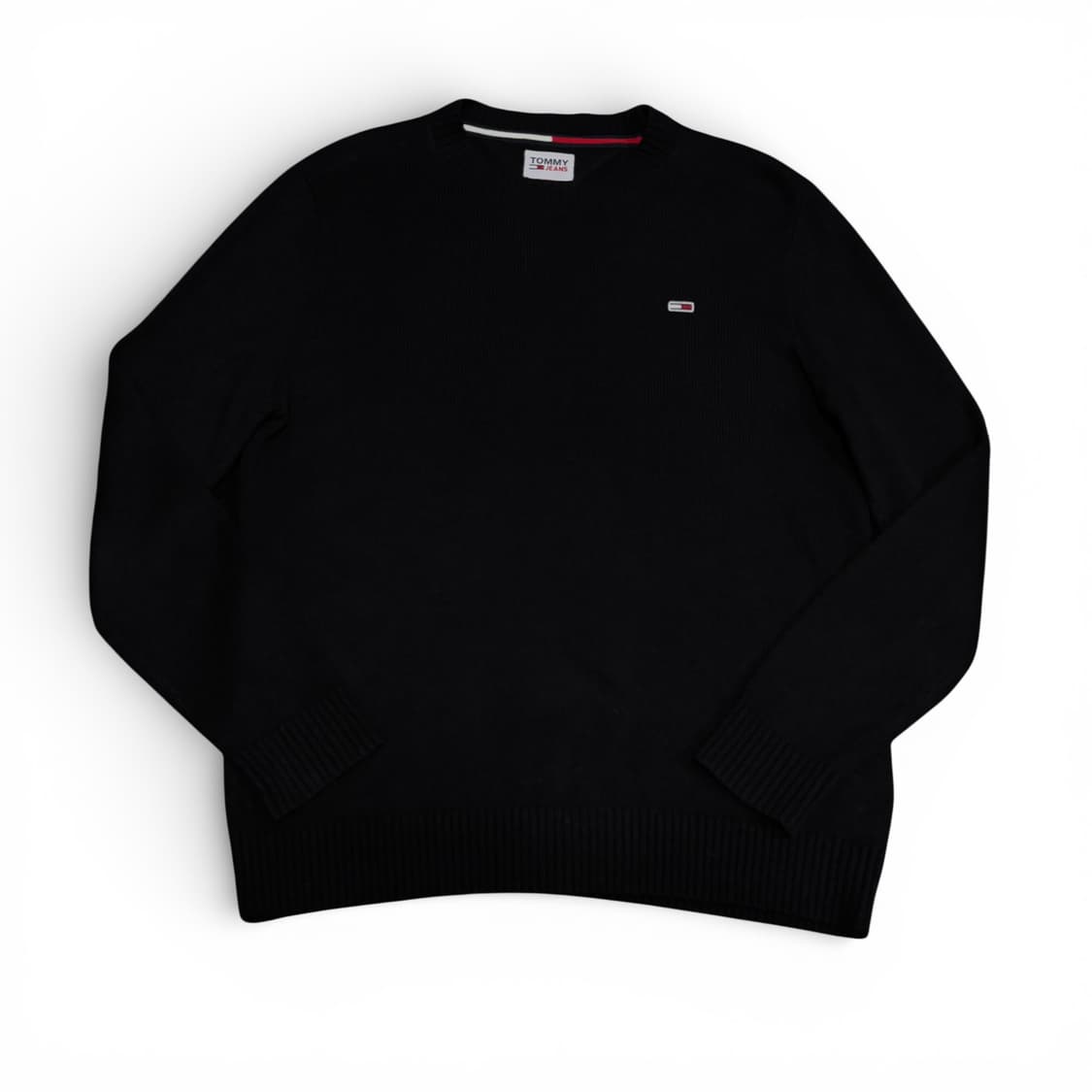 M 타미 진스 블랙 스몰로고 울 니트 상품이미지1
