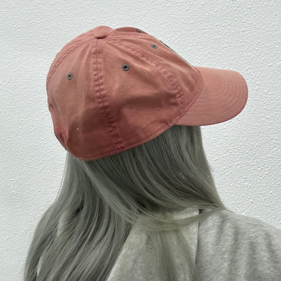 더블알엘 윙드로고 페이디트 레드 볼캡 상품이미지3