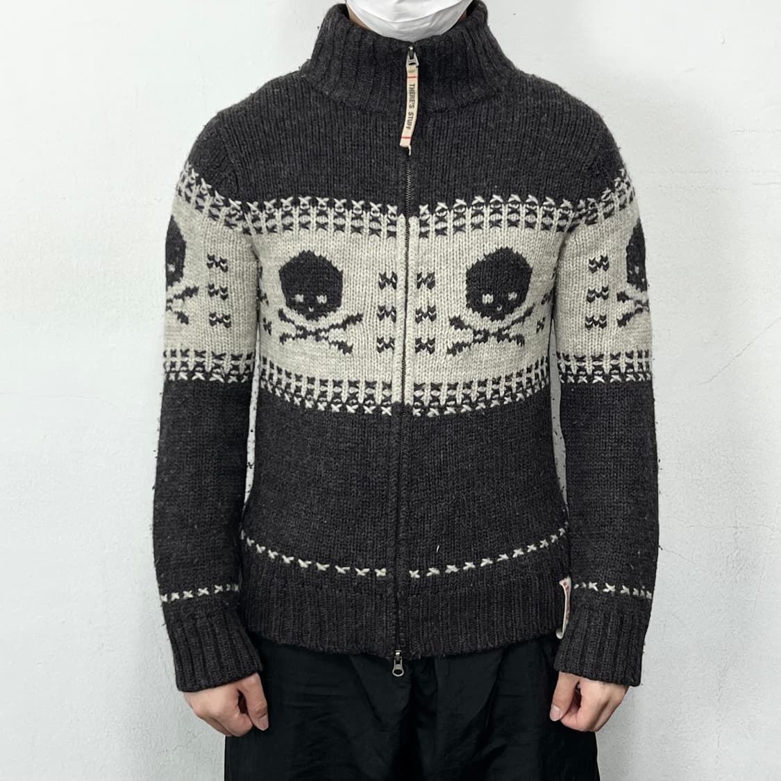 THEREs 헤비울 투웨이 니트 집업 자켓 상품이미지2