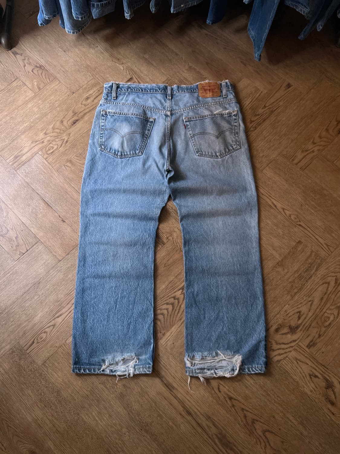 [40]90's 리바이스 USA 517 디스트로이드 플레어핏 데님 팬츠 상품이미지2