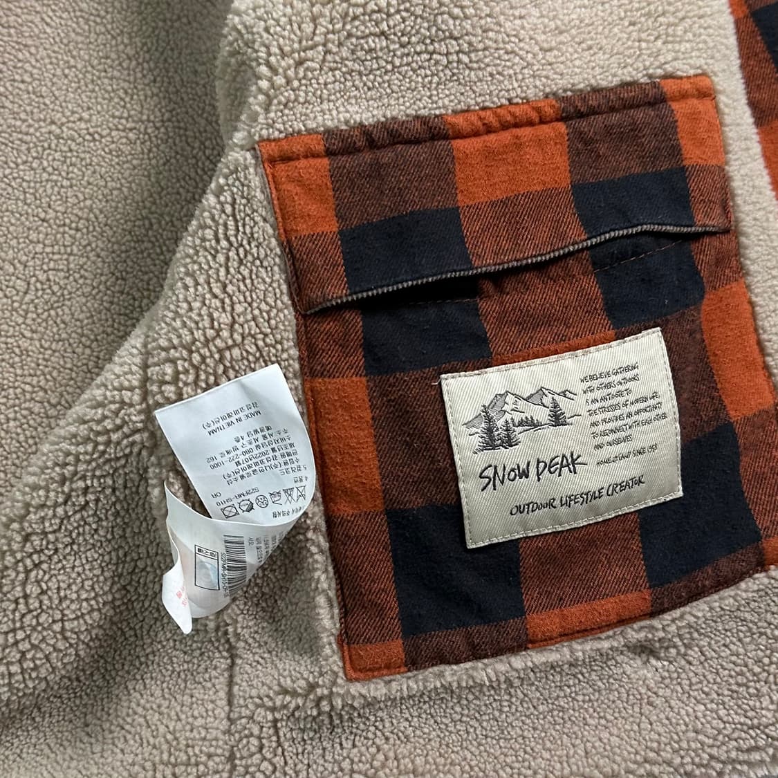 스노우피크 쉐르파 체크 셔츠 자켓  상품이미지7
