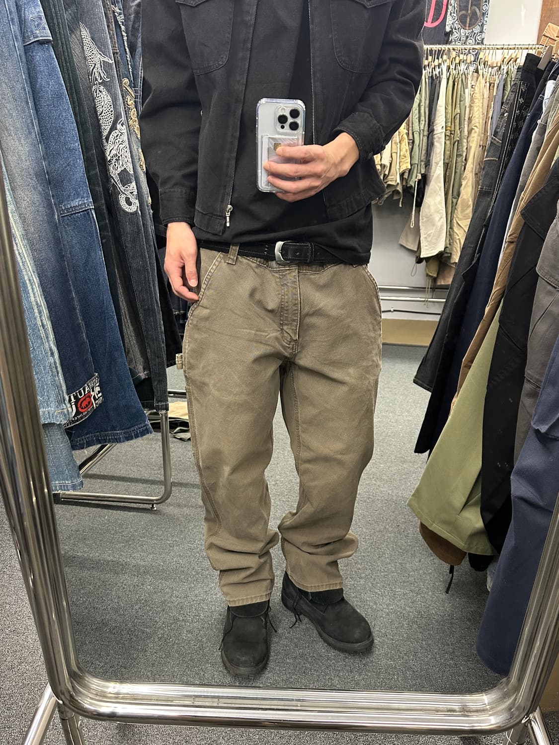 36) 칼하트 Relaxed fit 브라운 워크팬츠  상품이미지2
