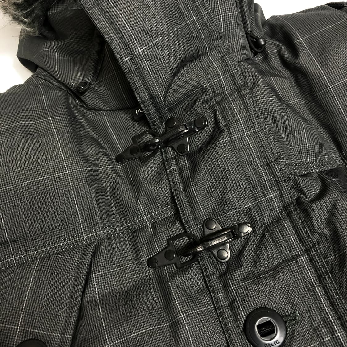 풀앤베어 체크 패딩 점퍼 L 상품이미지5