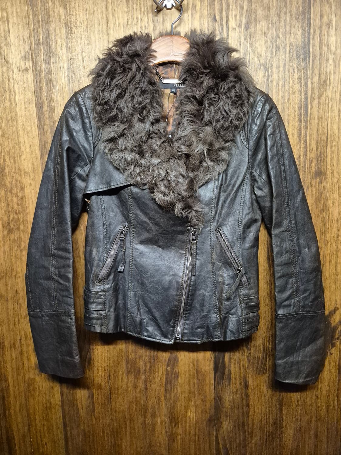 VINTAGE BROWN LEATHER JACKET  상품이미지2