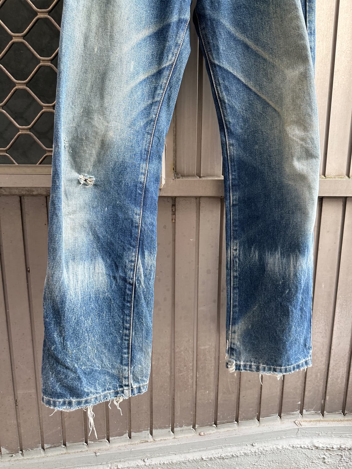 NONE vintage yellow washing denim pants 상품이미지4