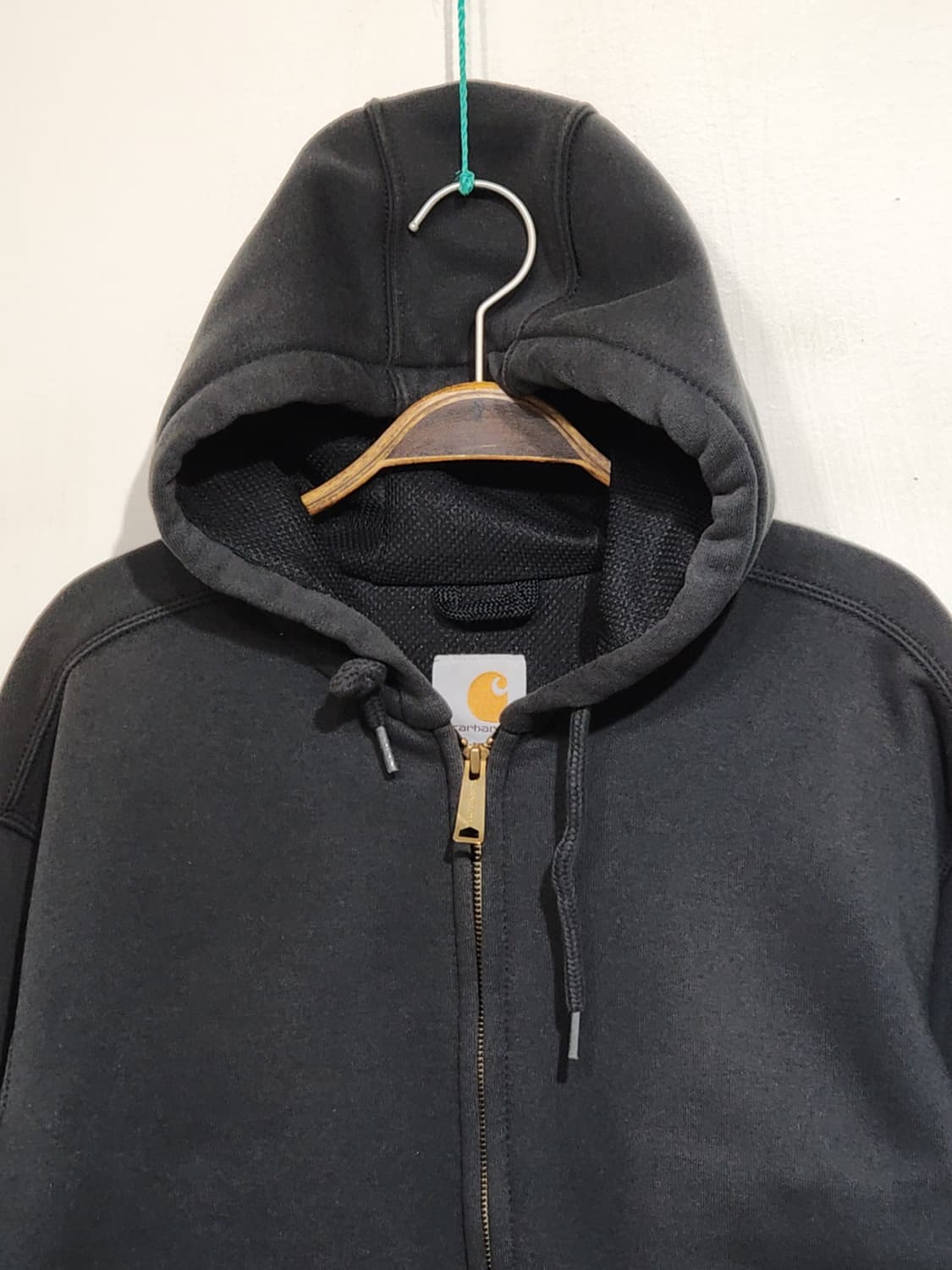 (L) 칼하트 써멀 후드집업 티셔츠 블랙 아메카지 캐주얼  상품이미지2