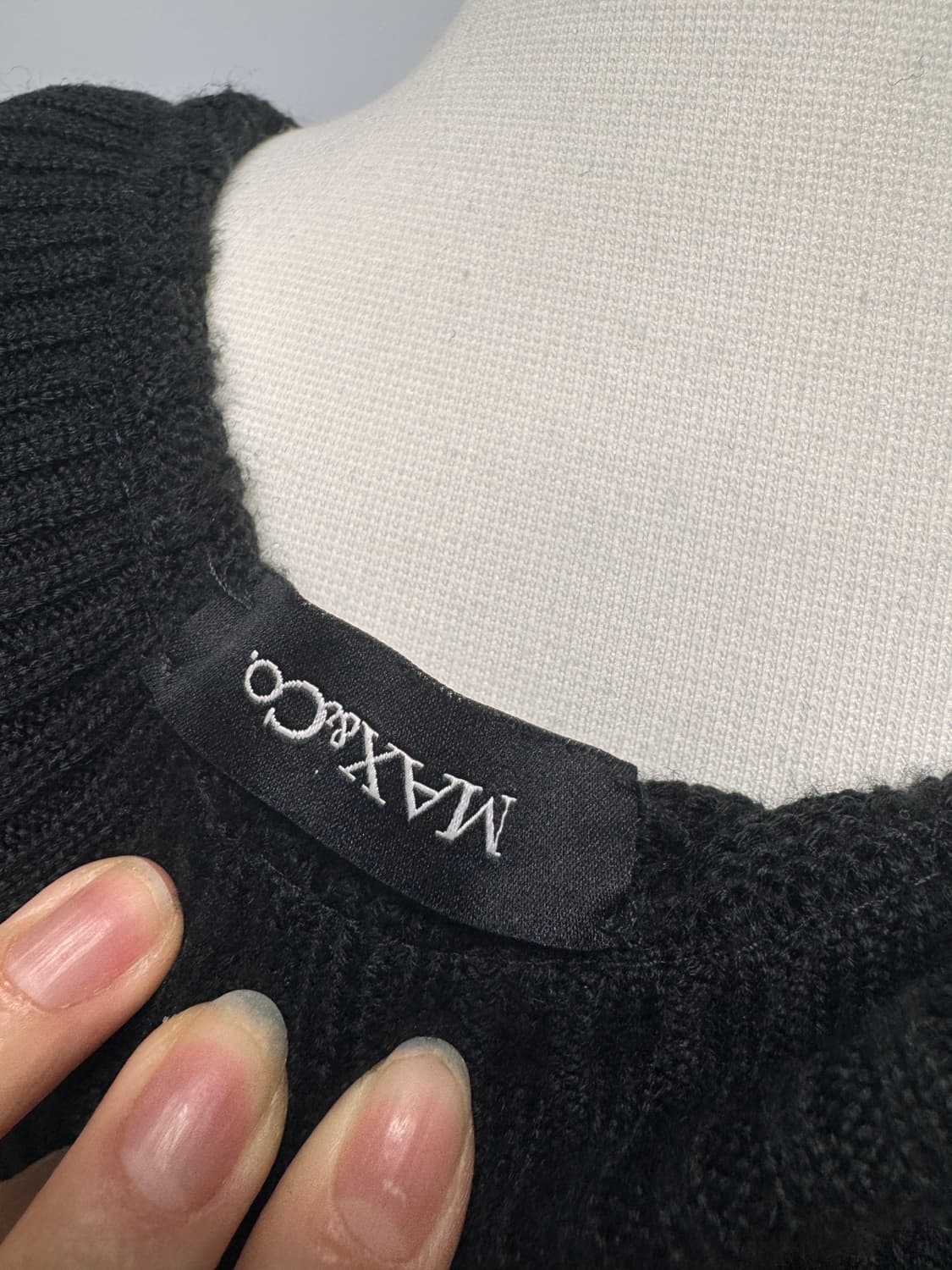 Max&co  아방가르드 오픈형 롱가디건  다크웨어  상품이미지3