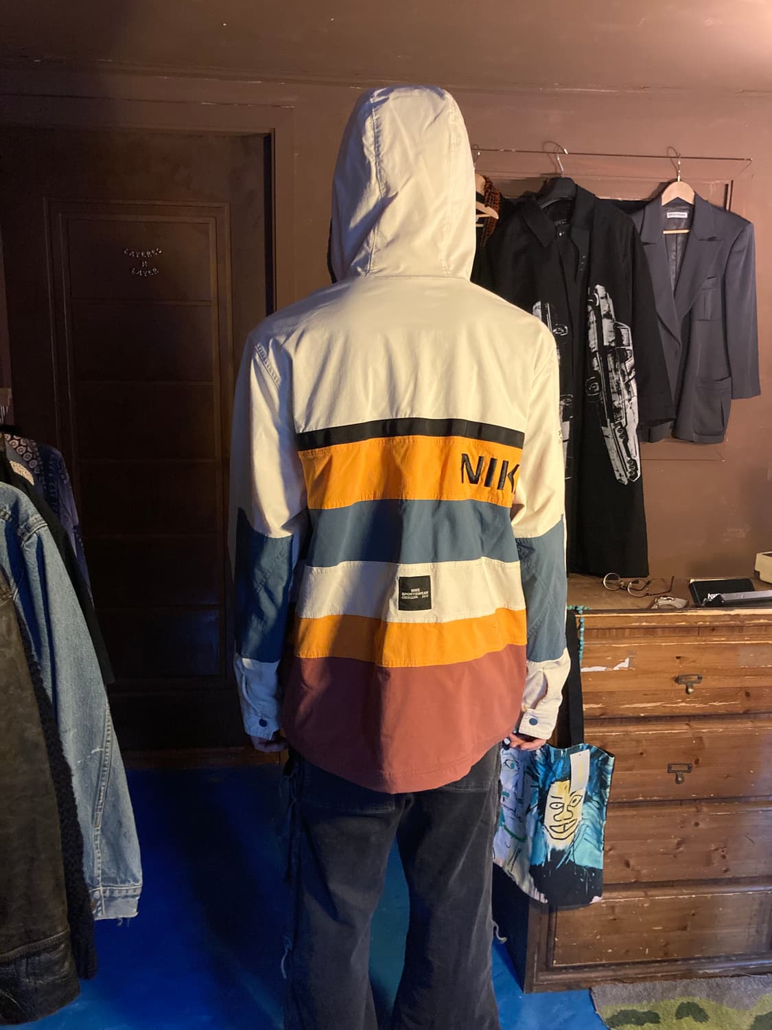 NIKE COLOR BLOCK ANORAK HOOD JACKET 상품이미지4