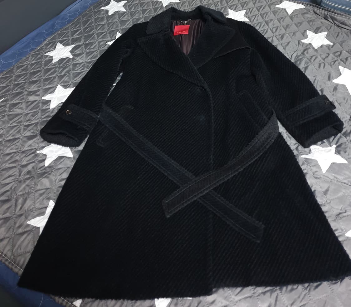 CALLIA 칼리아 울 baby라마 혼방 벨티드 럭셔리 롱코트 (77) 상품이미지1