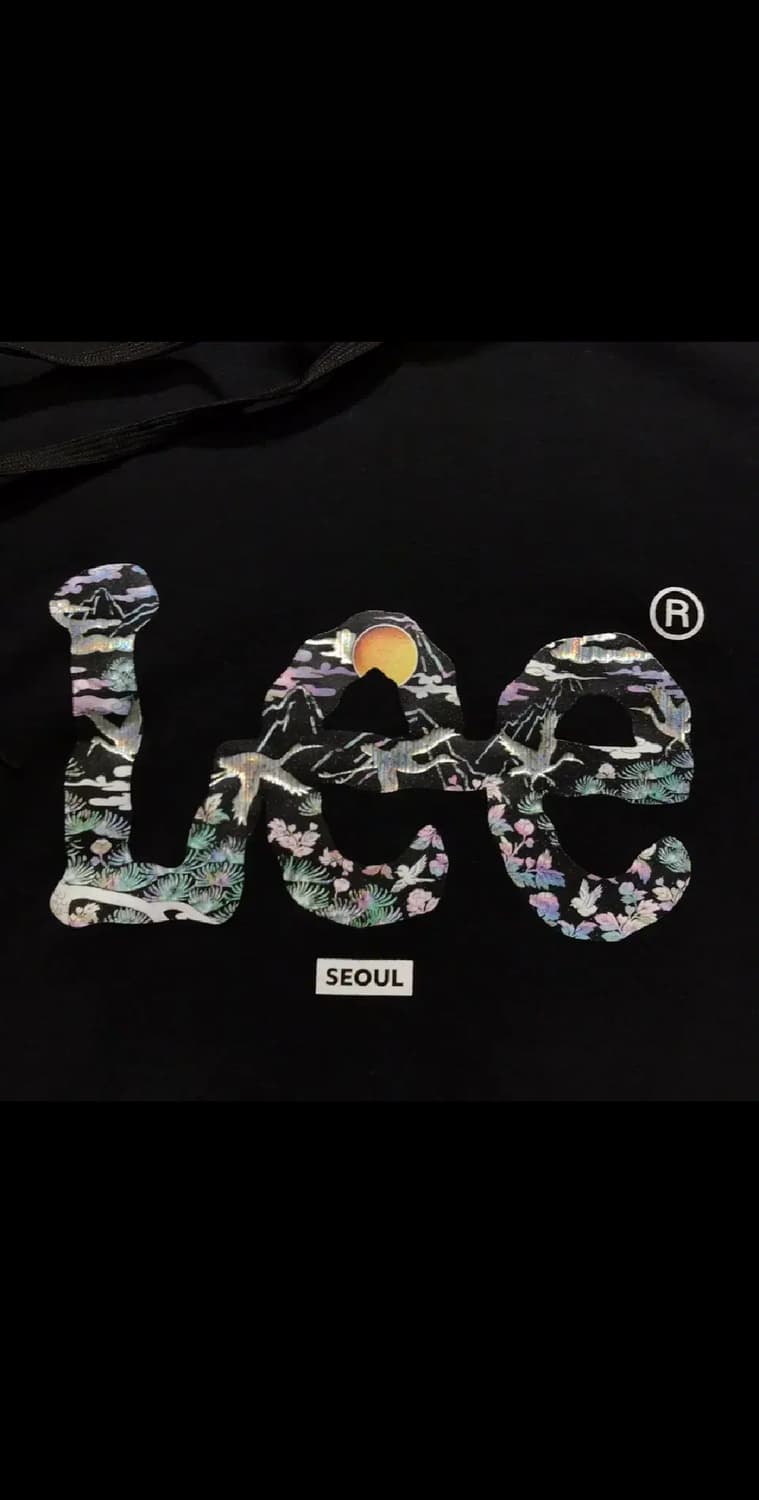 [[M, A급, 공용]@ Lee  자개문양 서울 에디션 트위치로고 후드티 상품이미지3