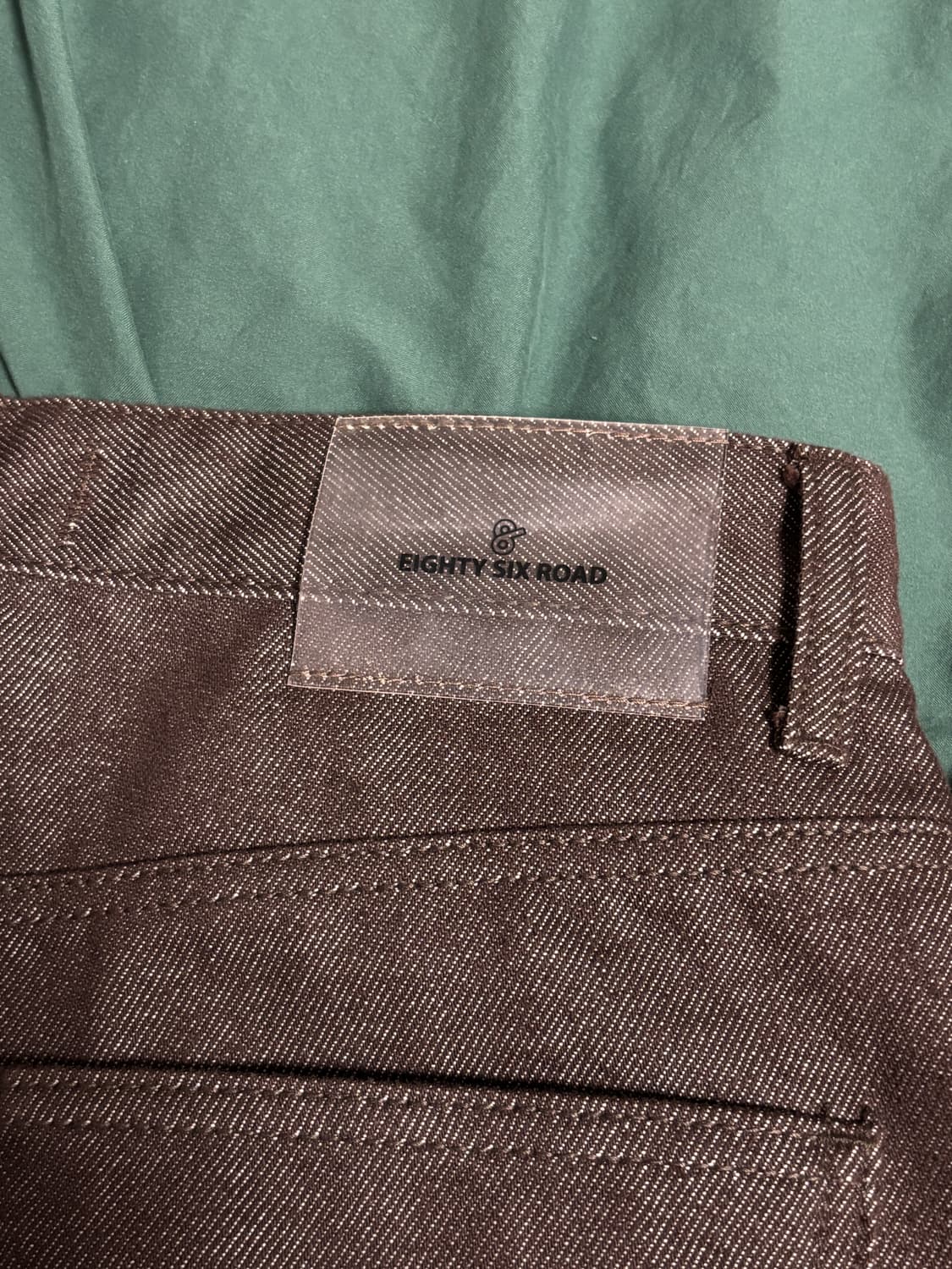 86ROAD / WIDE ONE TUCK DENIM BROWN / WID 상품이미지5