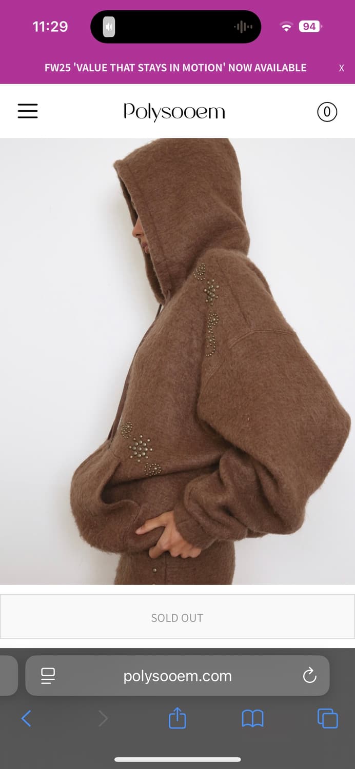 폴리수엠 오너먼트 스터드 후디 리미티드 에디션 상품이미지7