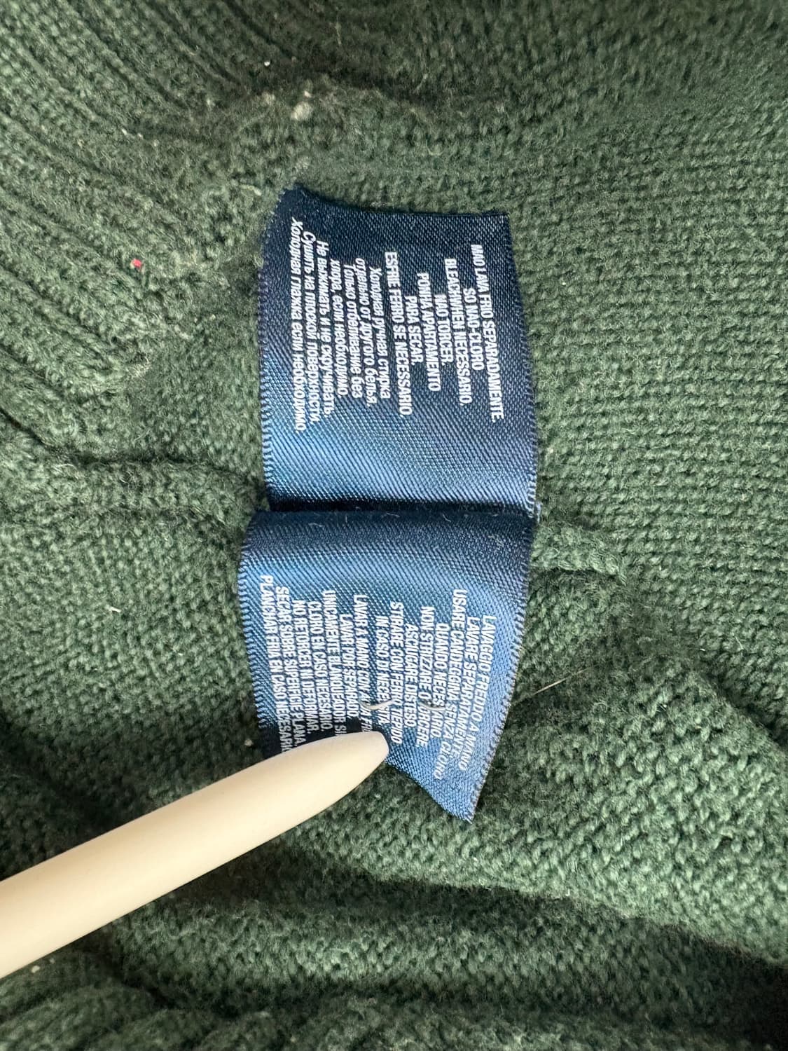 폴로 랄프로렌 반집업 니트 그린 상품이미지7