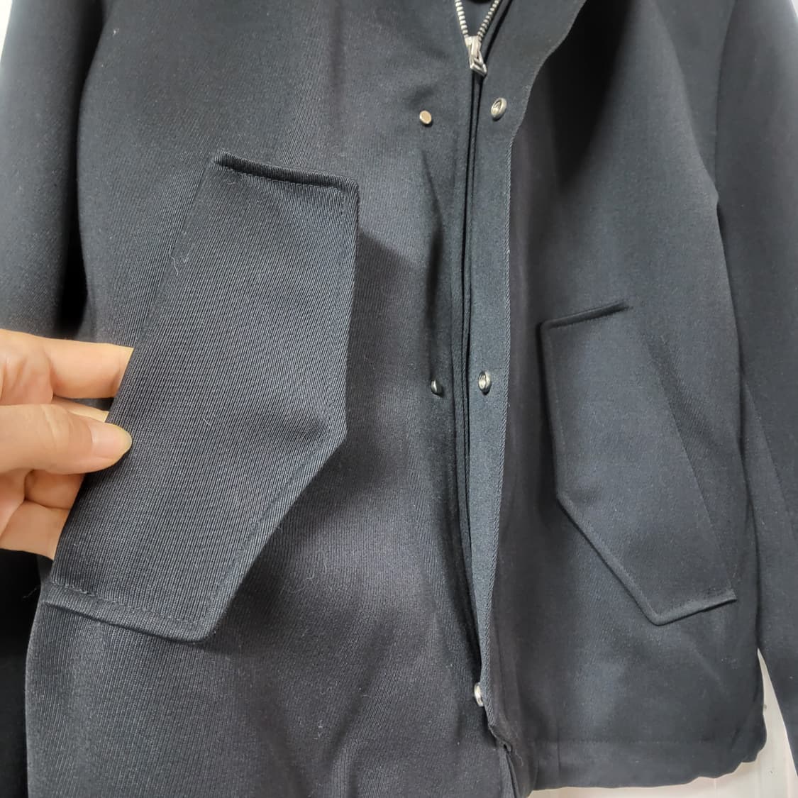 새상품 PSYCHIARTIS사이키아티스트 타이 블루종 코튼버젼 블랙 50 상품이미지2