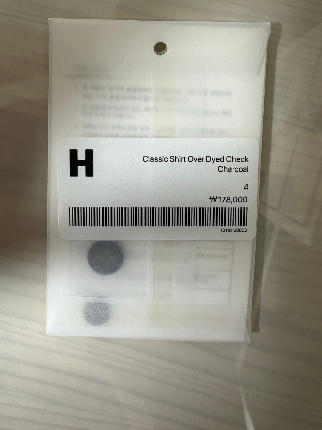 해칭룸 체크셔츠 차콜 4 상품이미지2