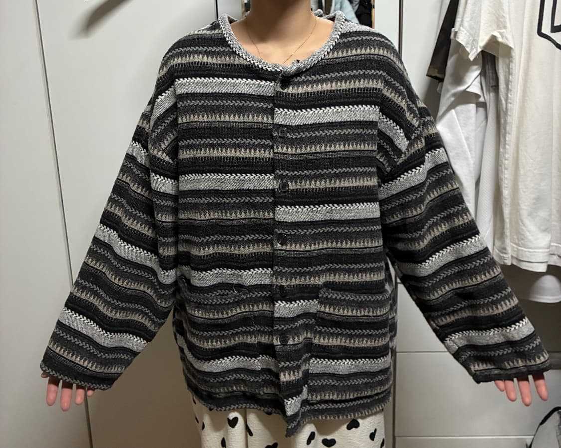 [새상품] 빈티지 무드 가디건 (여자L사이즈) 상품이미지5