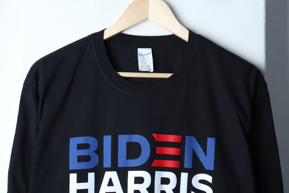(XL-3XL) 길단 반팔 티셔츠 USA 빅사이즈 조바이든-H30145 상품이미지3