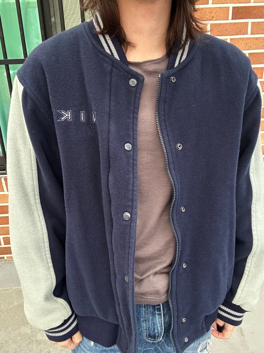 (XXL)90s 나이키 울 바시티 자켓 상품이미지2