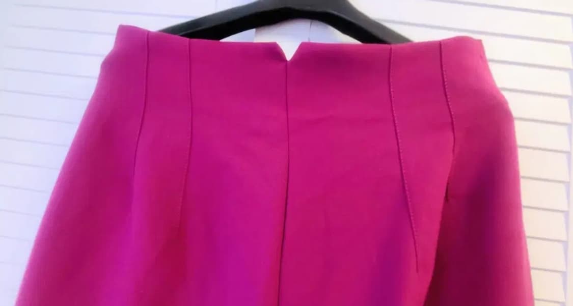 화사한 푸시아 퍼플 Zara 하이웨이스트 팬츠 상품이미지5