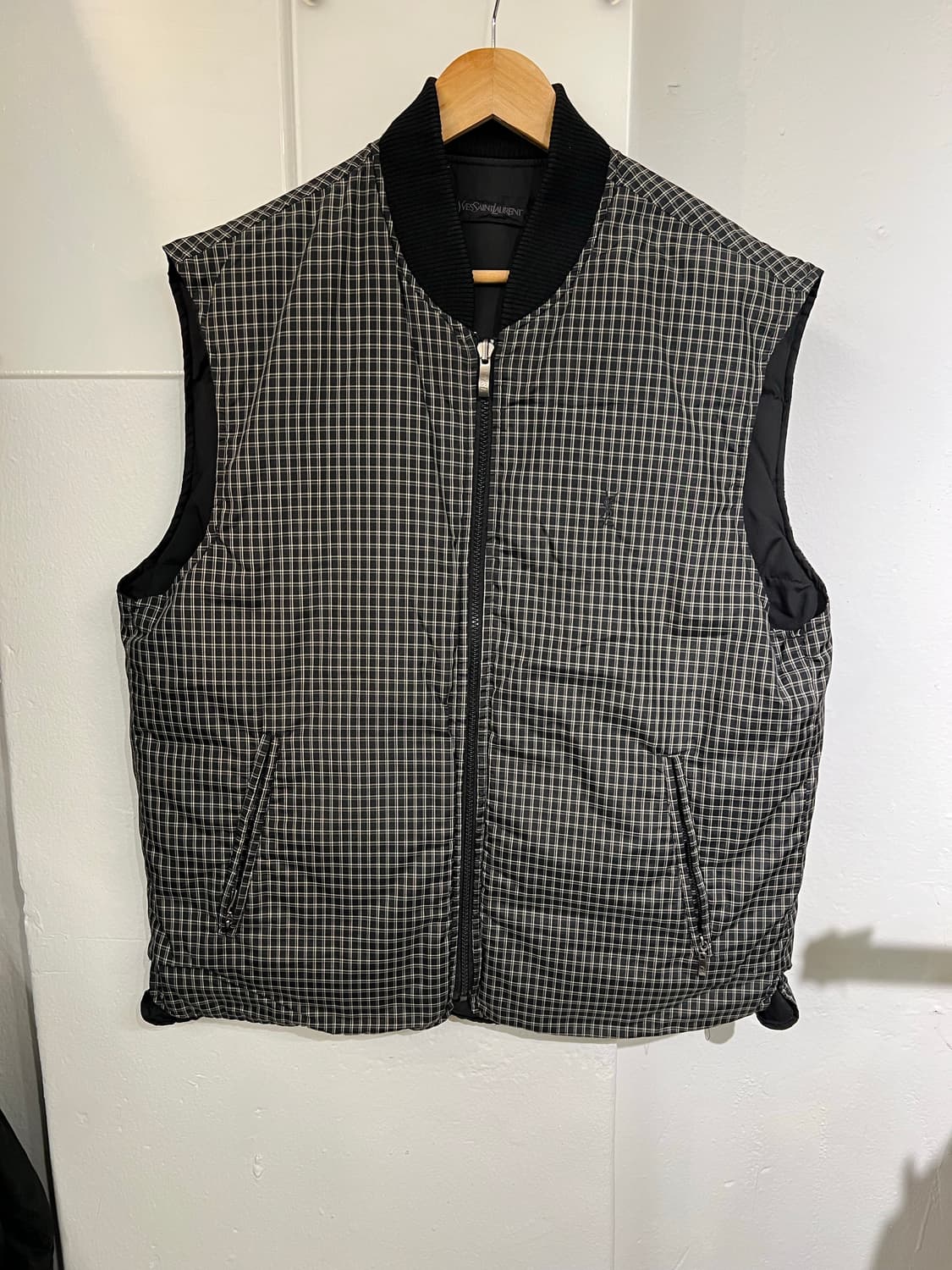 90-00s YSL 입생로랑 리버시블 패딩 조끼 상품이미지3