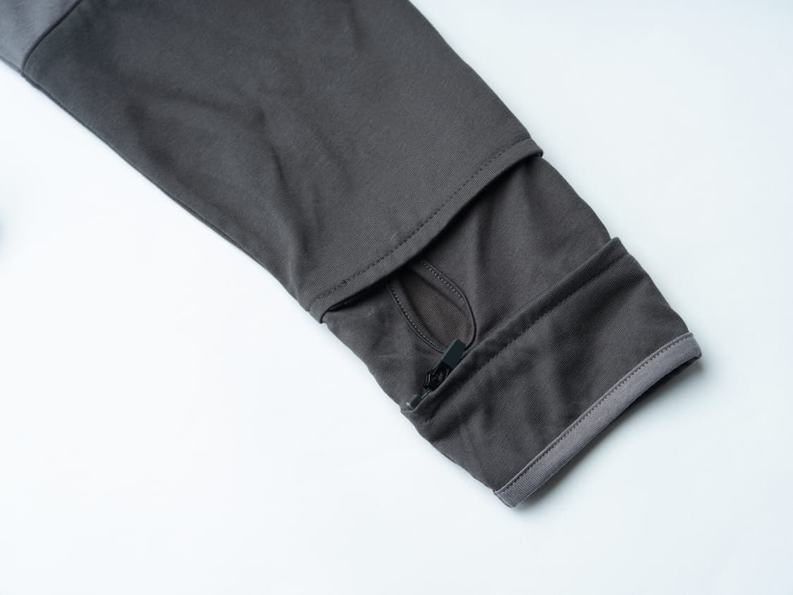 PIPING BLOCK LONG SLEEVES [CHARCOAL] 상품이미지3