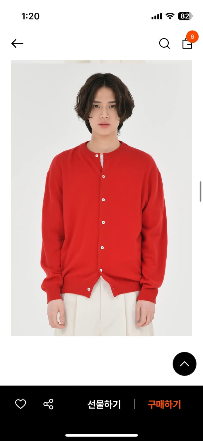 [브라운야드]  ROUND CARDIGAN, RED (3사이즈) 상품이미지3