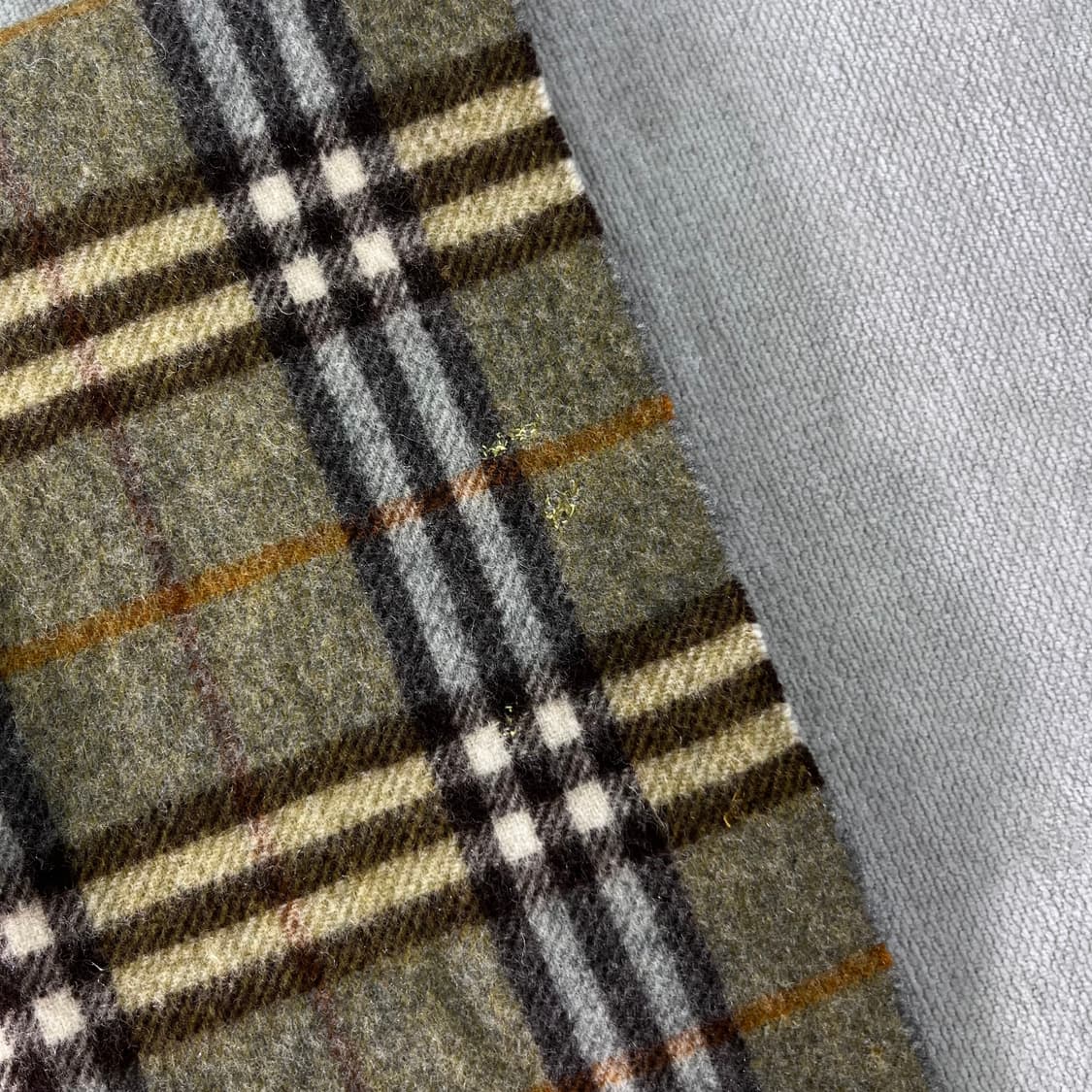 버버리 노바체크 램스울 그린 머플러  상품이미지4