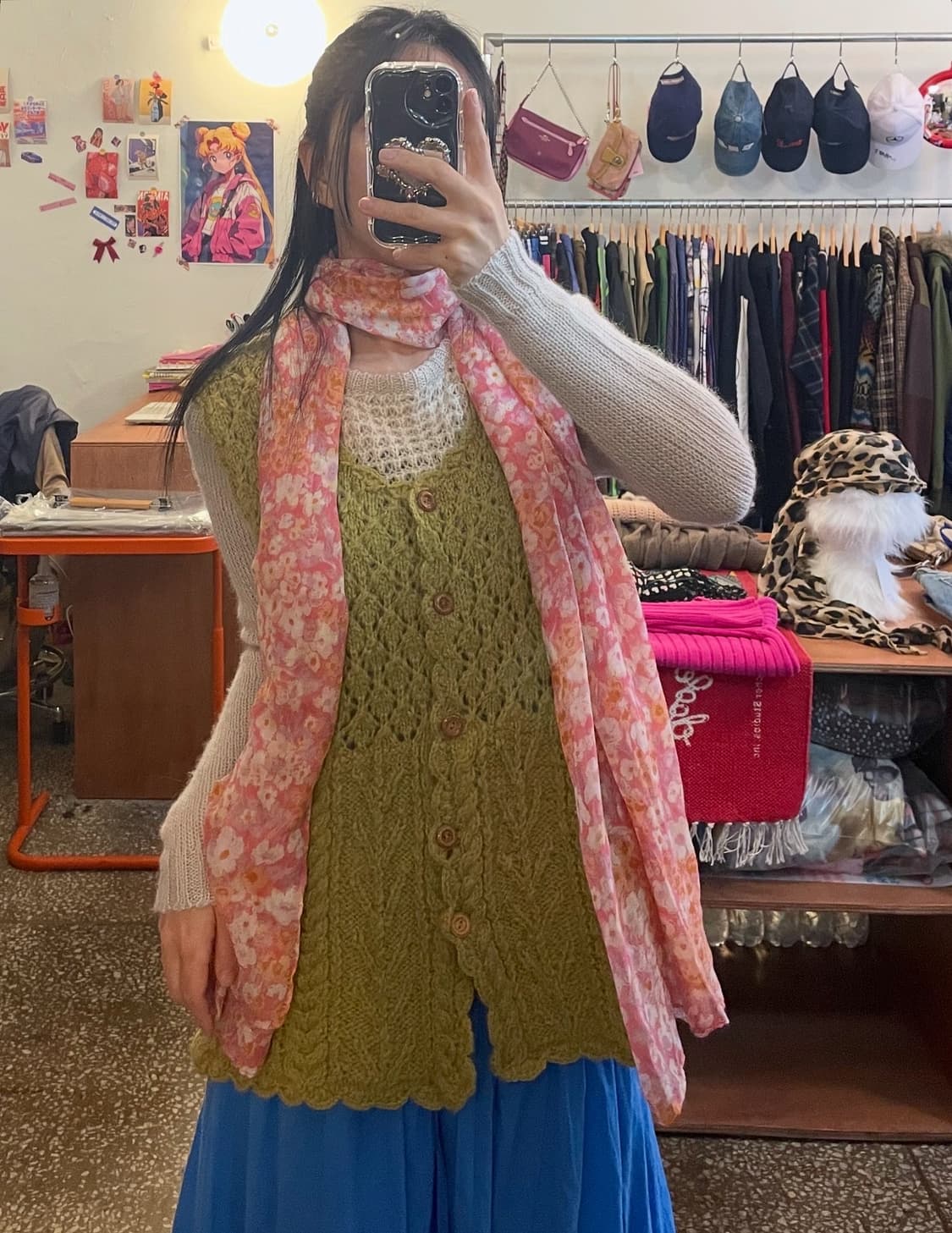 올리브 케이블 니트 베스트 [무배] 상품이미지2