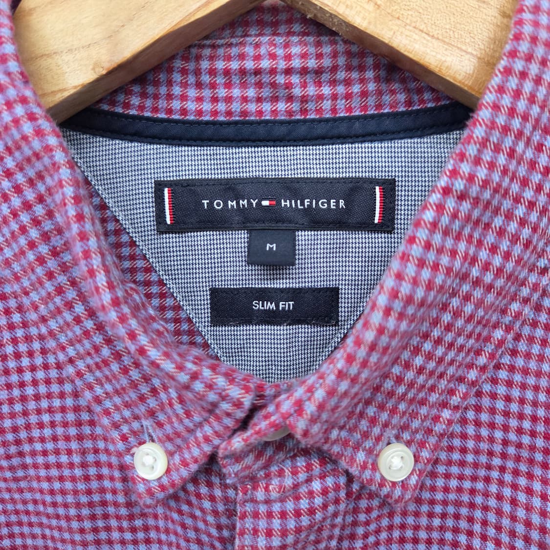 타미힐피거 긴팔 체크 셔츠 남M 상품이미지4