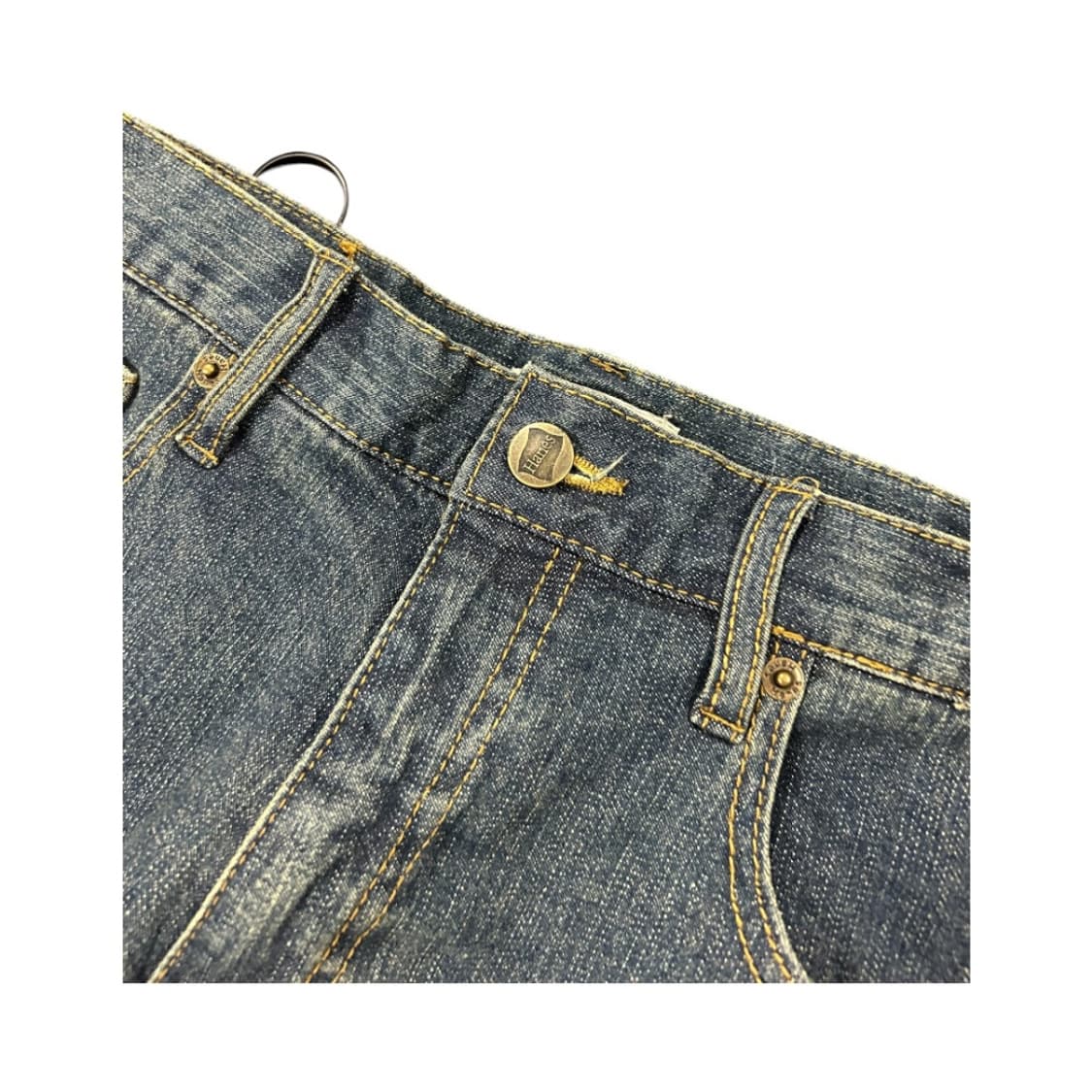 M) 헤인즈 인디고 워시드 스트레이트 데님팬츠 BD-060 상품이미지2