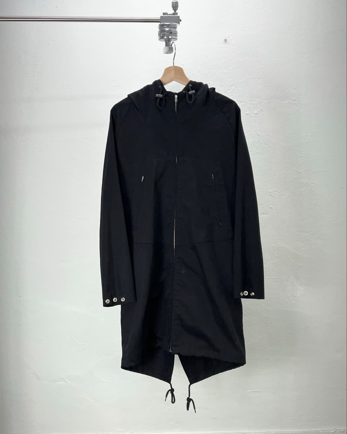 마르니 블랙 2013aw 체스트 투포켓 롱 후디 자켓  상품이미지1