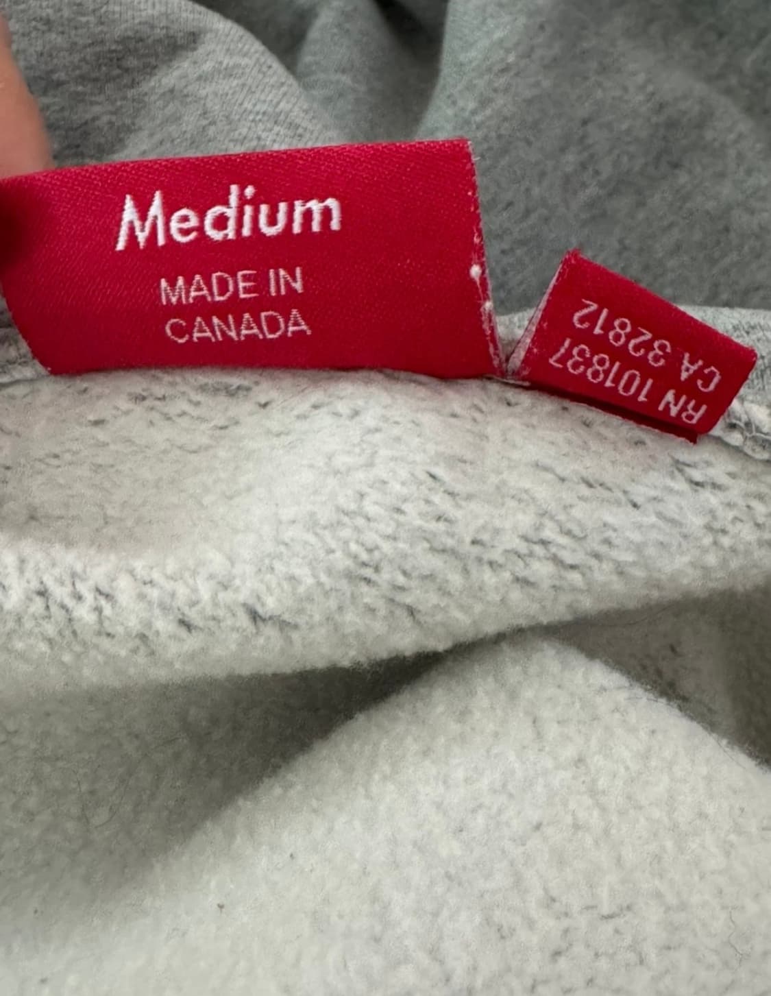 슈프림 회색 후드집업 M 상품이미지5