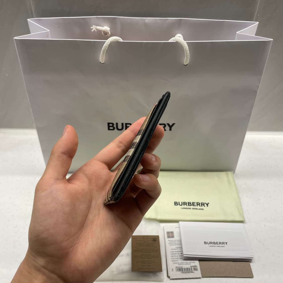 [정품] 버버리 체크 카드지갑 상품이미지5