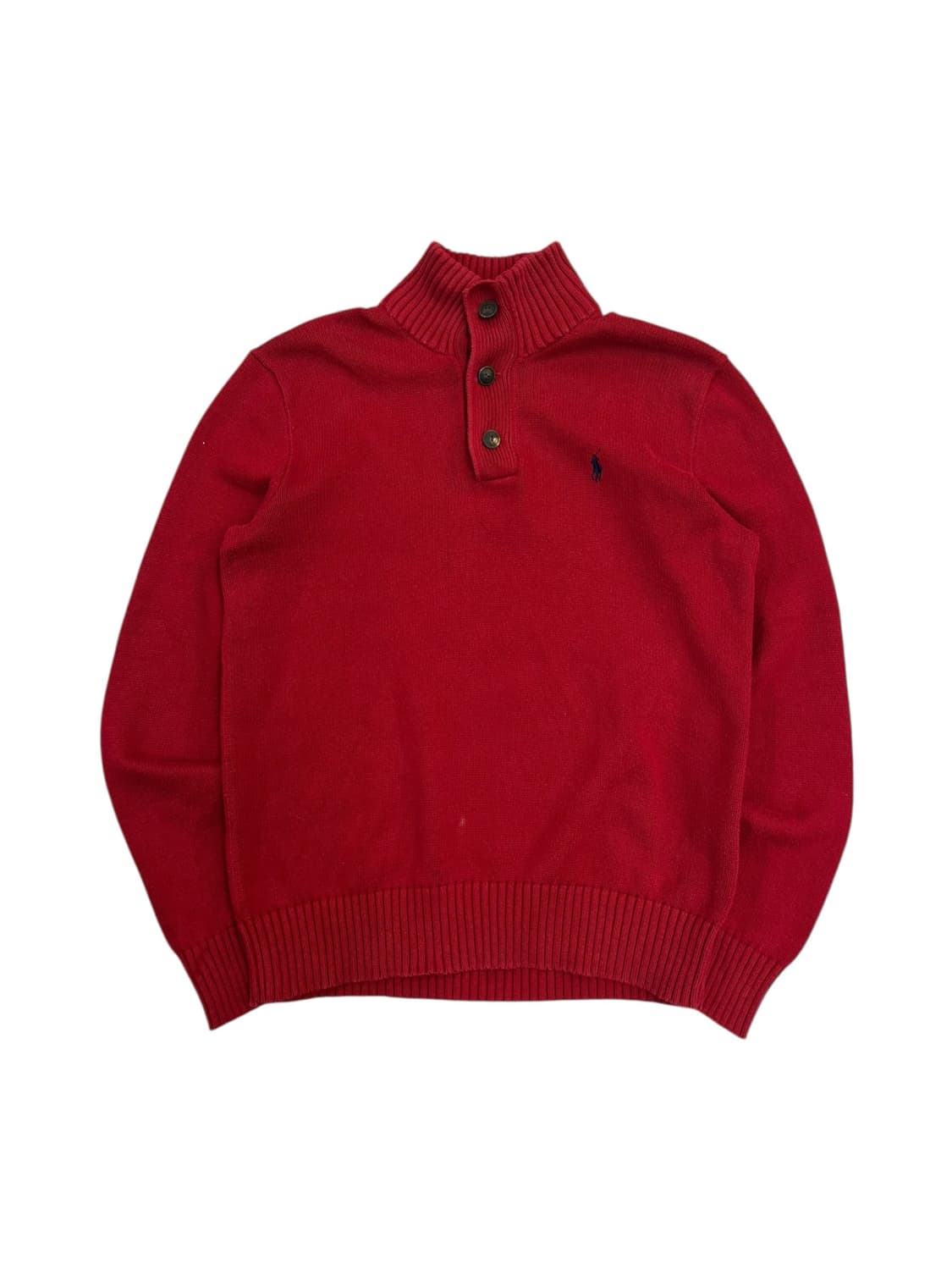 폴로 랄프로렌 버튼 니트 레드 S #csz2686 상품이미지3