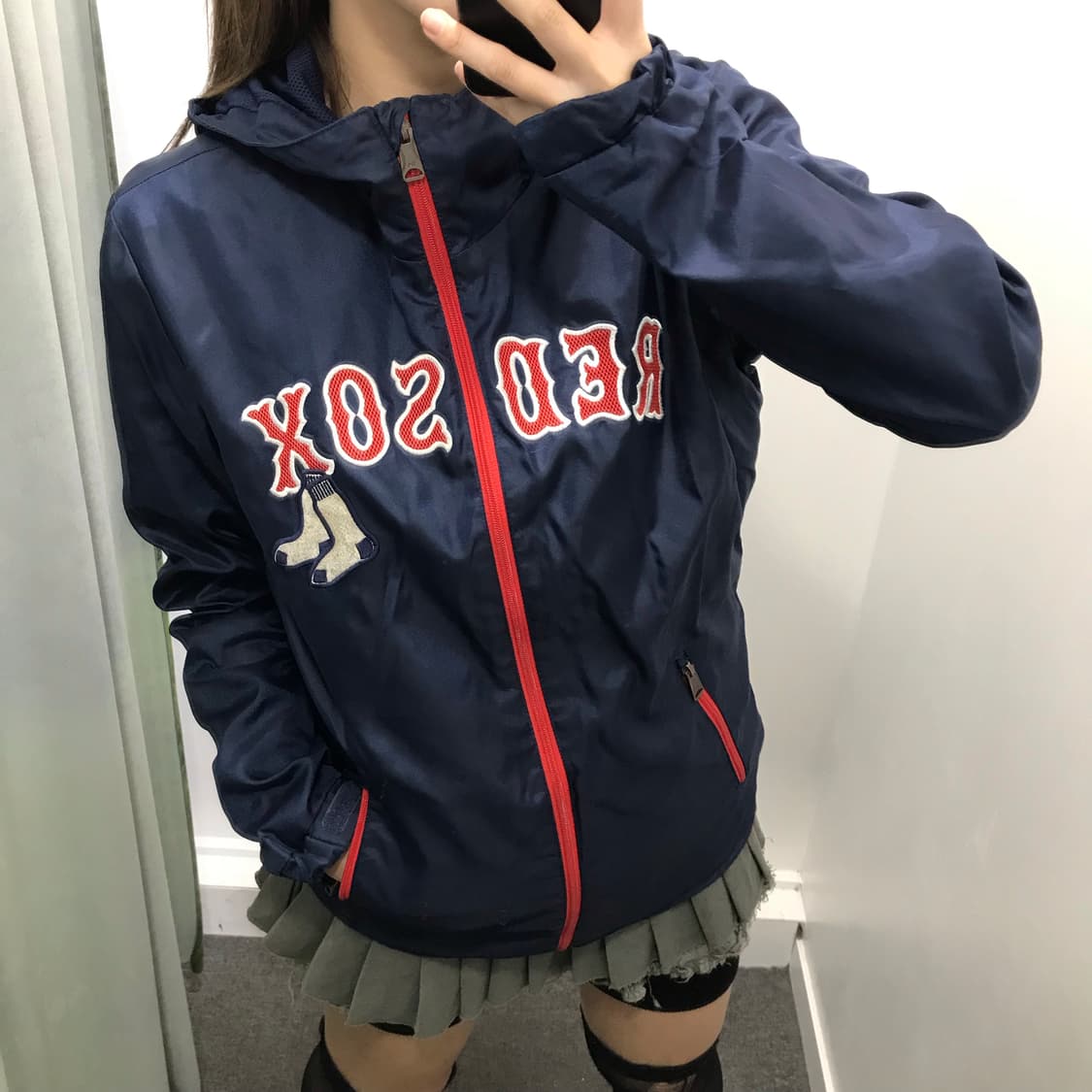 MLB 레드삭스 블루 집업 상품이미지1