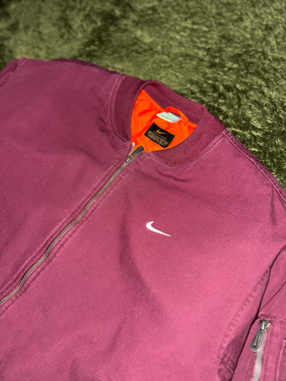 [XXL] 나이키 라이프 우븐 워시드 플라이트 자켓 마룬 - 아시아 상품이미지2