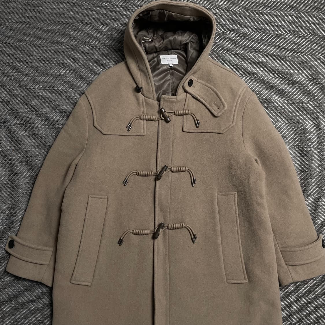 커스텀 어클락 아메카지 박시핏 더플 모직 롱 코트o 5413 상품이미지2