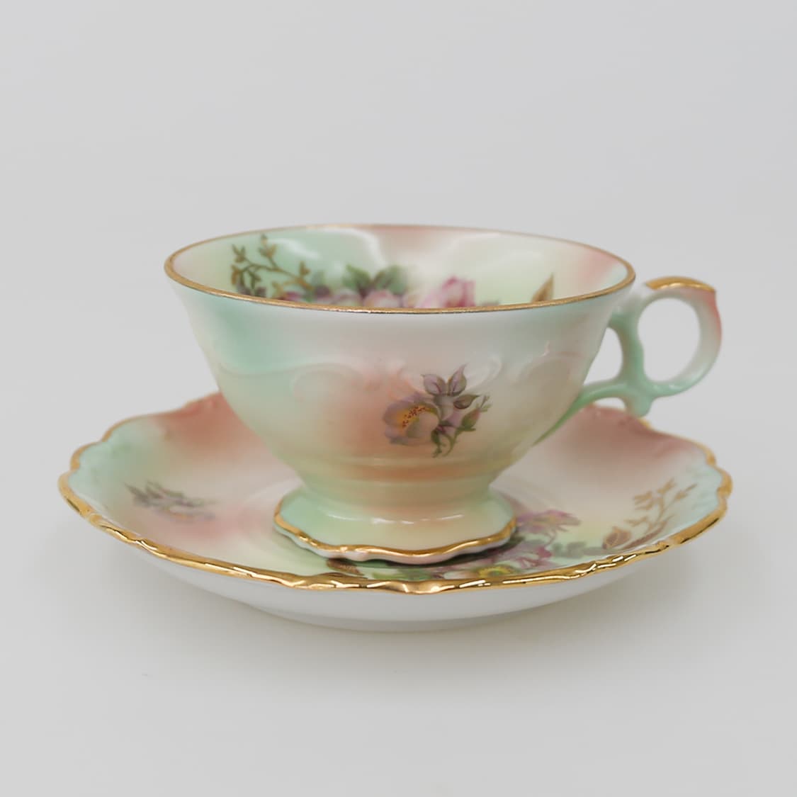 Germany Schumann Arzberg Bavaria Flower Cup And Saucer 상품이미지3
