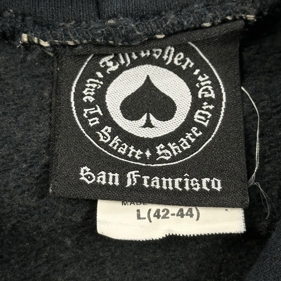 트레셔 스케이트보드 프린팅 블랙 후드티 (L) 상품이미지5