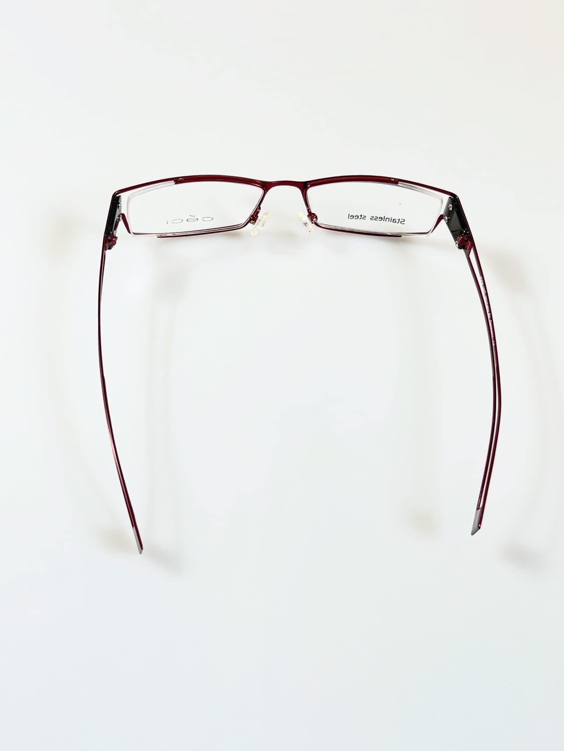 90s 독일제 CECI 메탈 슬림 스퀘어 빈티지 안경 상품이미지6