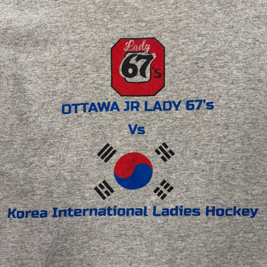 한국 vs 캐나다 하키 경기 빈티지 티셔츠 (L)  상품이미지3