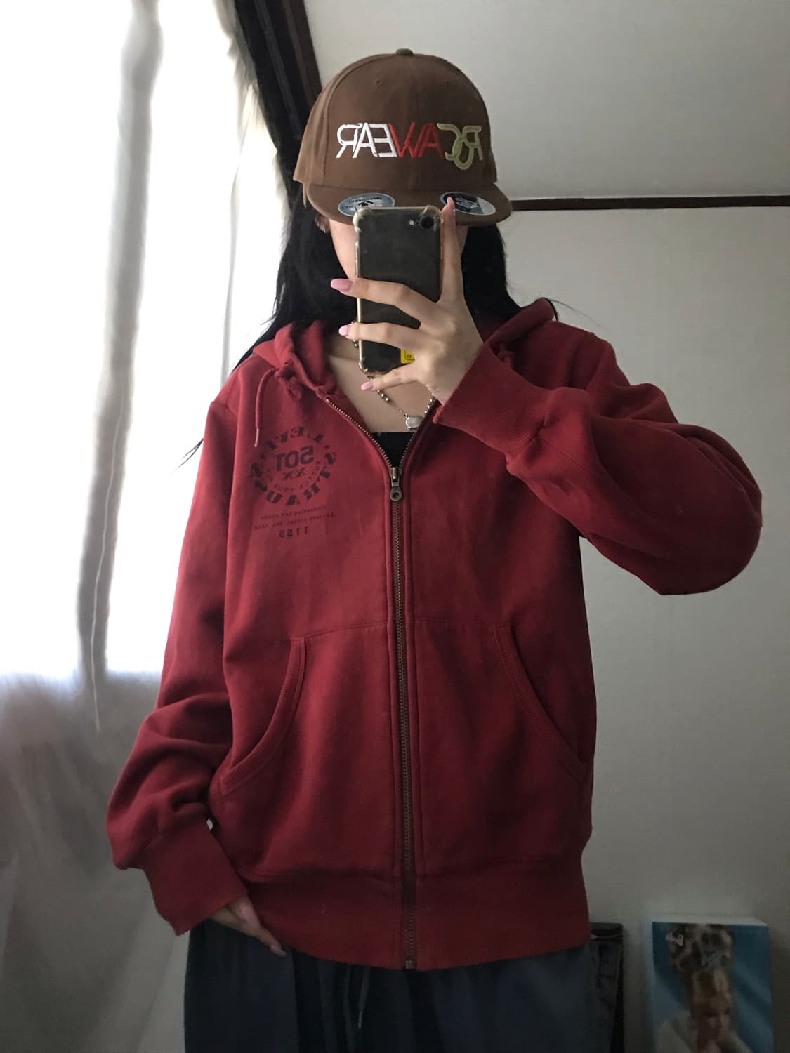 리바이스501 레드 후드집업 상품이미지1