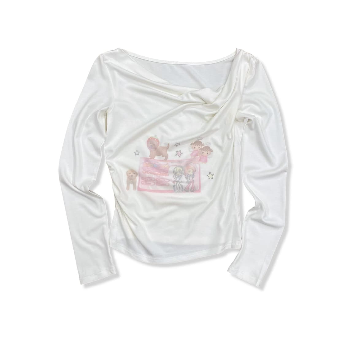 Girls Archive White Off-Shoulder Top 상품이미지1