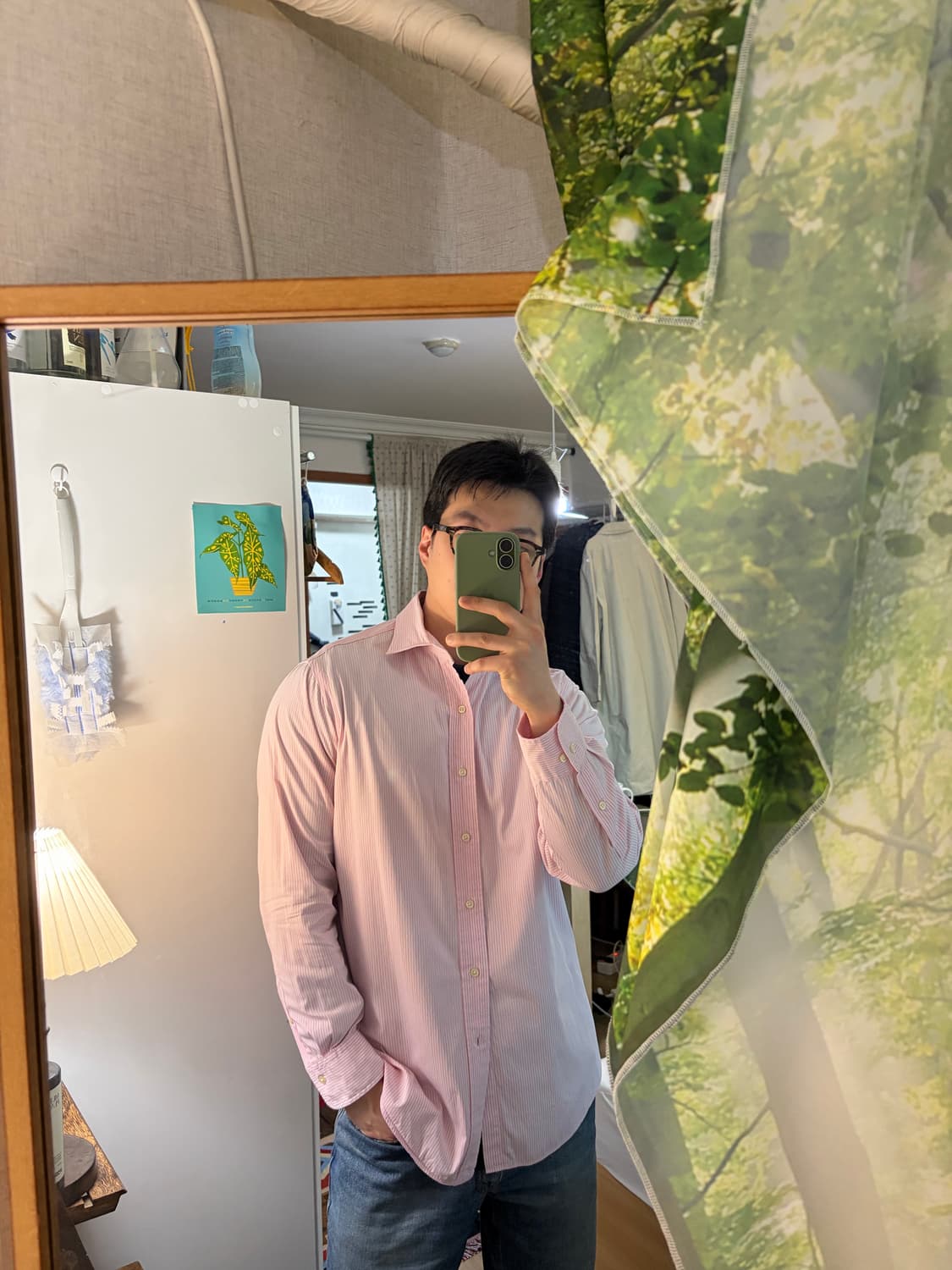 100) 폴로 랄프로렌 셔츠 핑크 스트라이프 상품이미지3